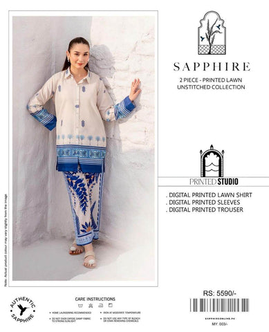 SAPPHIRE Premium LAWN - ᖴᗩᗷᖇᎥᑕᗝᖇᗩ