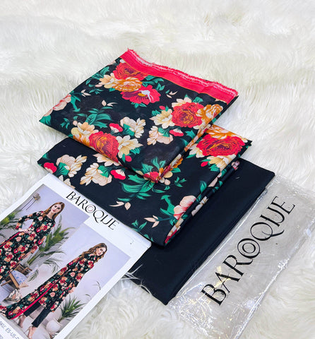 Baroque 3pc Printed Lawn Collection - ᖴᗩᗷᖇᎥᑕᗝᖇᗩ
