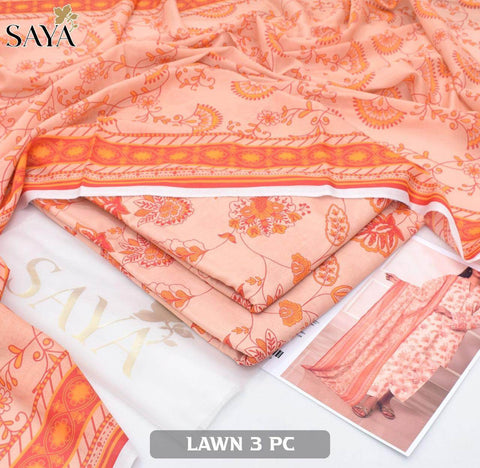 SAYA Lawn 3Pcs suit - ᖴᗩᗷᖇᎥᑕᗝᖇᗩ