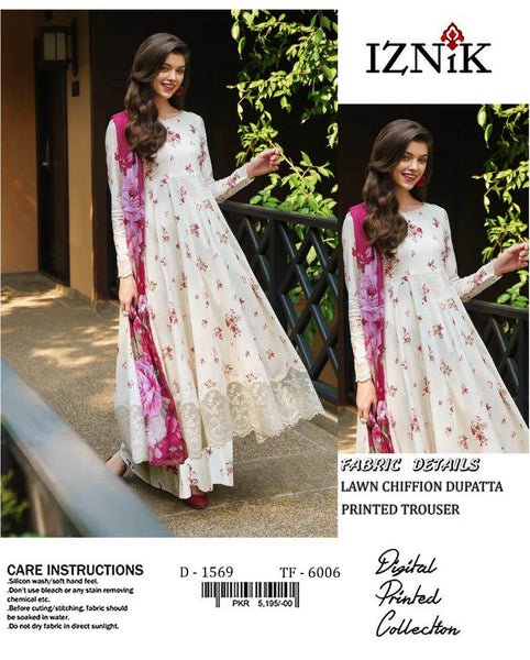 Iznik Lawn 3pc - ᖴᗩᗷᖇᎥᑕᗝᖇᗩ