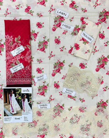 Iznik Lawn 3pc - ᖴᗩᗷᖇᎥᑕᗝᖇᗩ