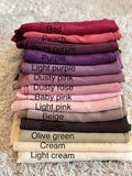 Georgette Hijab Lightweight, breathable - ᖴᗩᗷᖇᎥᑕᗝᖇᗩ